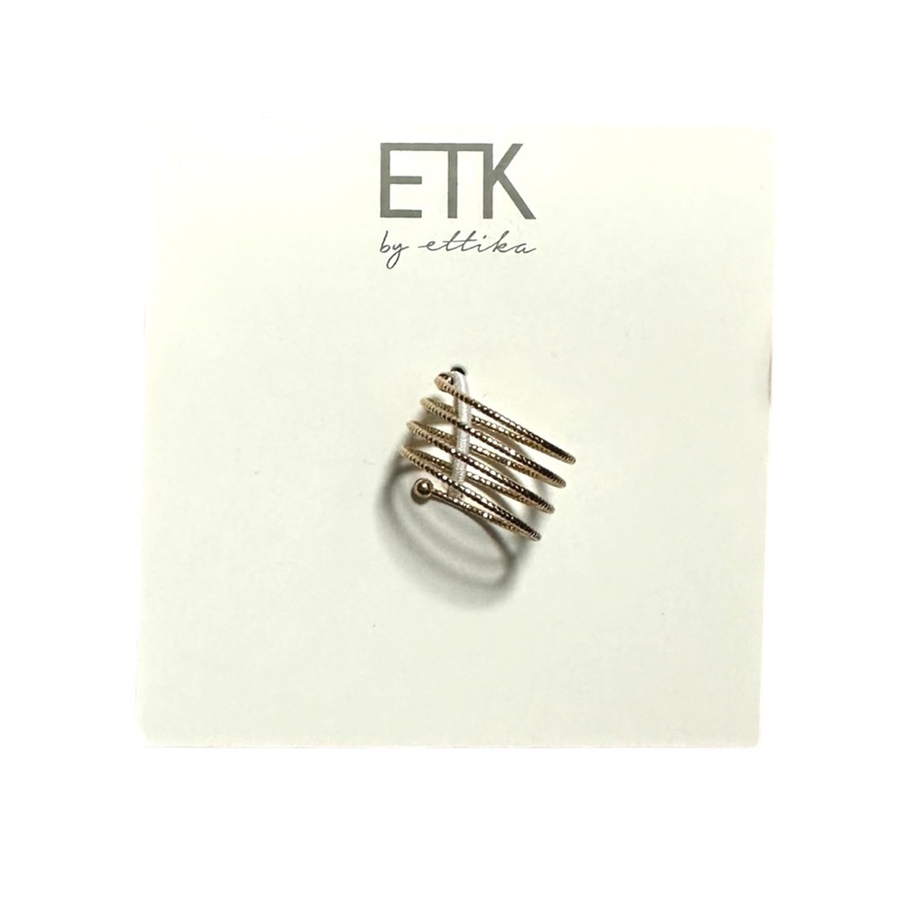 NWT ETK BY ETTIKA Gold Spiral Ring